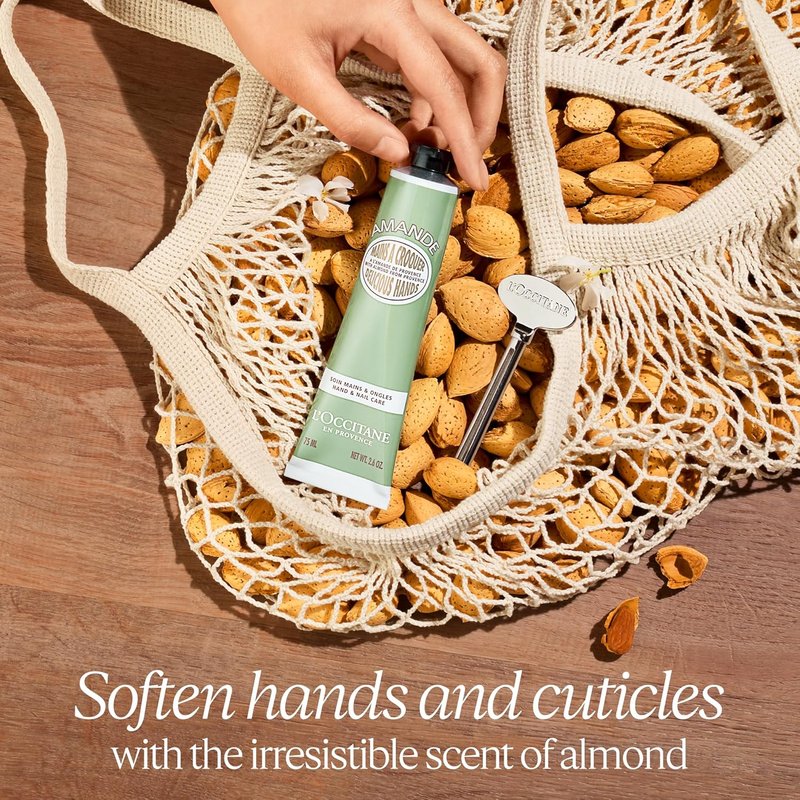 L’Occitane Almond Hand Cream - Hydrating & Nourishing Formula for Dry Skin | Fast-Absorbing, Vegan