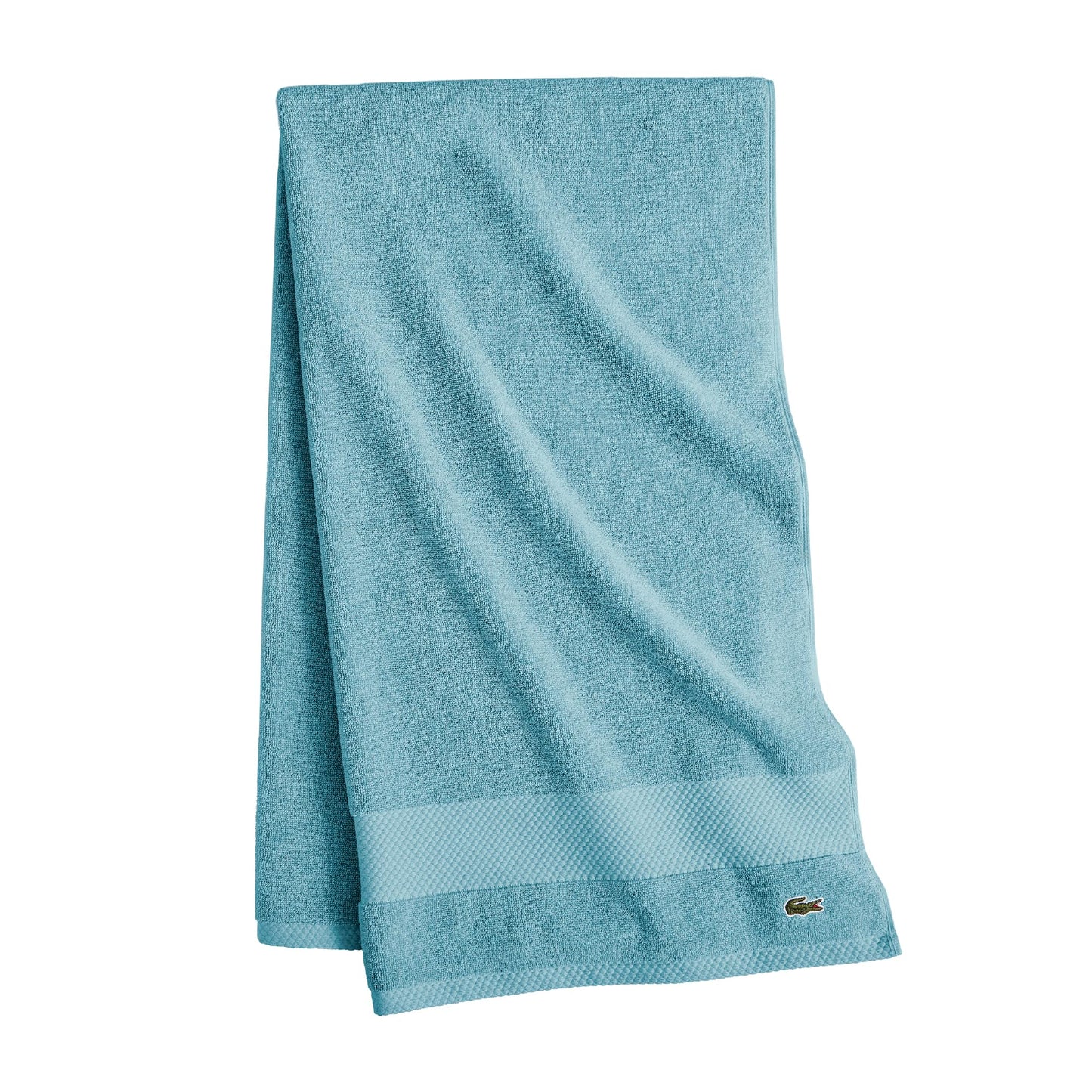 Lacoste Heritage 100% Supima Cotton Bath Towel, Celestial, 30" x 54" – Highly Absorbent & Quick Drying, Premium Super Soft Bath Towel, Bathroom Essential, Gift for All Occasions, Machine Washable