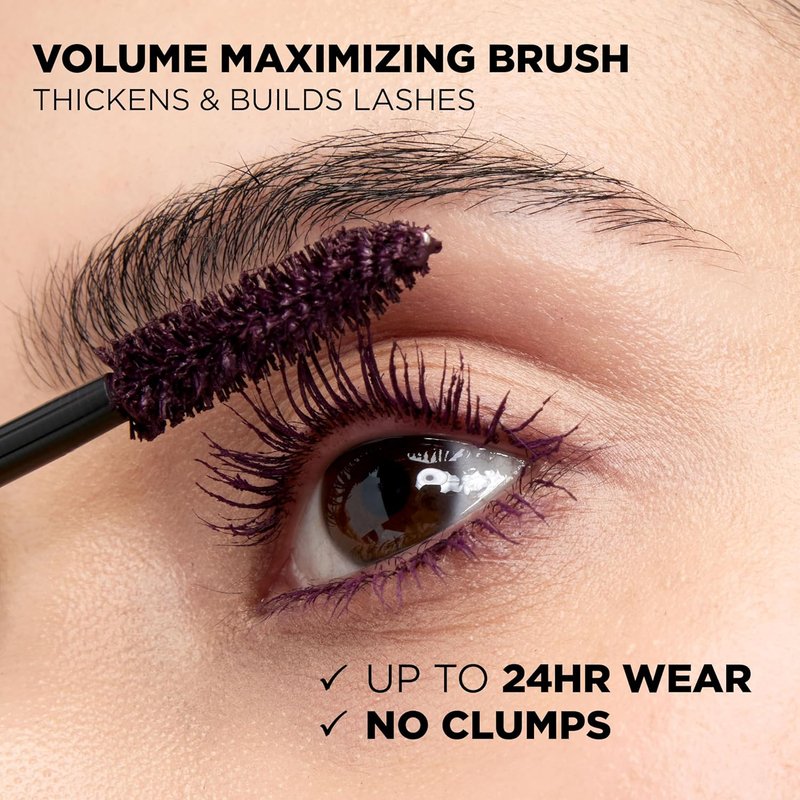 L'Oreal Paris Voluminous Mascara - Lengthening & Volume Formula, Washable, Deep Violet, 0.26 Fl Oz.