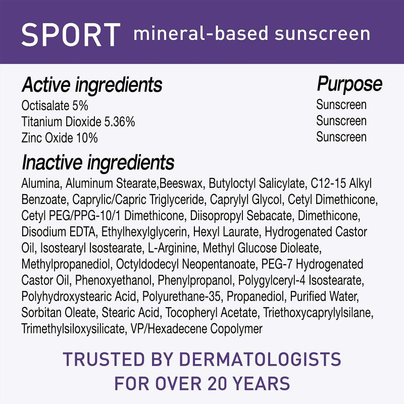 BLUE LIZARD Sport Mineral-Based Sunscreen Lotion - SPF 50+ - 5 oz