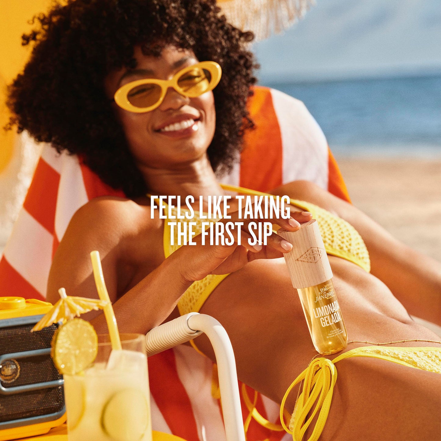 Sol de Janeiro Limonada Gelada Fragrance | Limited Edition Hair & Body Perfume Mist | 90mL/3.0 fl oz.