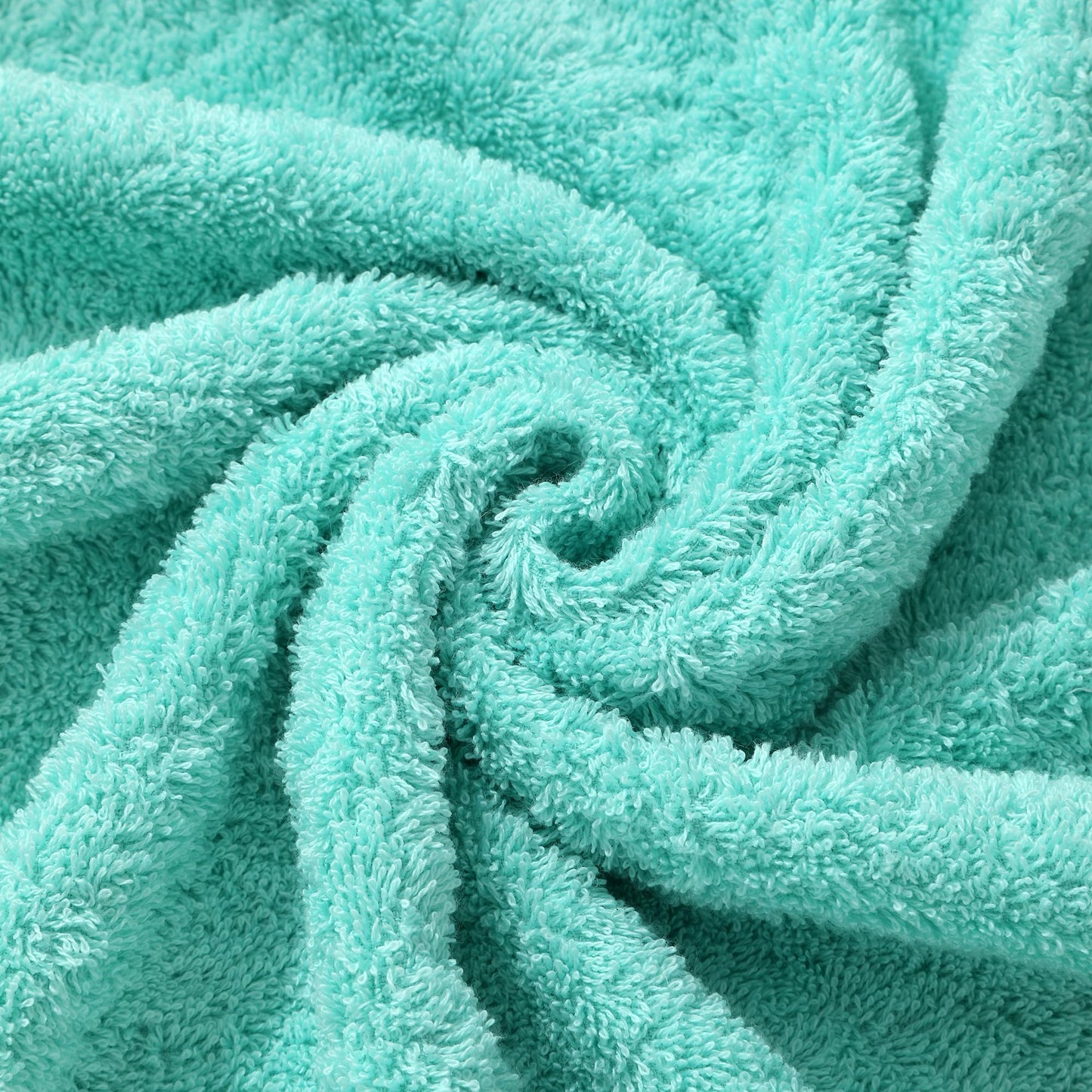 Aibaser Towels 6 Pack Bath Towel for Bathroom, 100% Cotton (24 x 48 Inches) High Absorbency Quick Drying (Light Green)