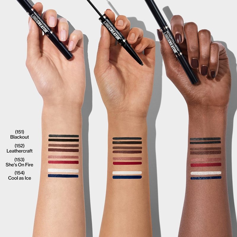 REVLON Liquid Eyeliner & Smoky Kohl Pencil - Waterproof ColorStay Eye Makeup, 0.004 oz | 153 She's On Fire