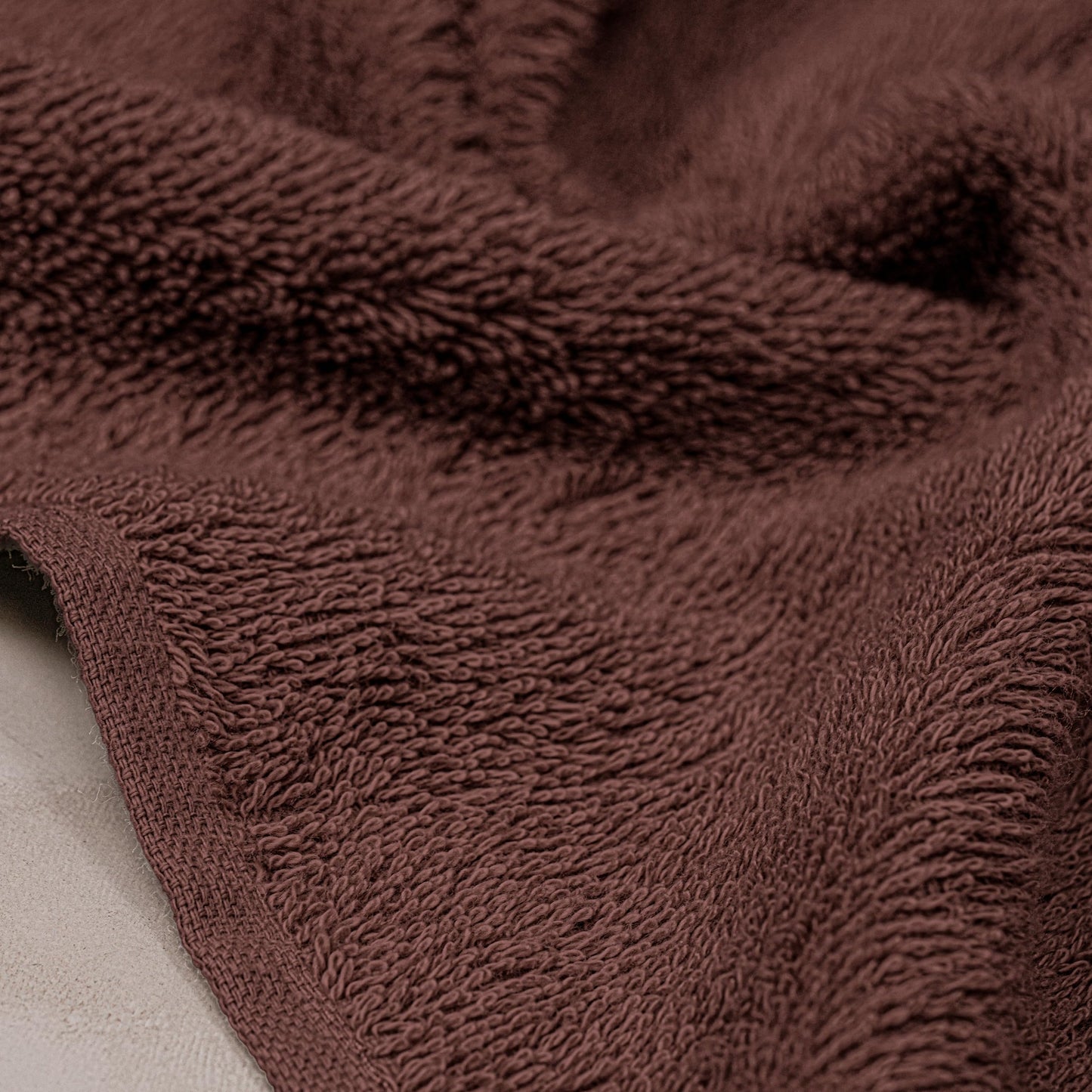 Tens Towels Pack of 6 Hand Towels, 100% Cotton, Lighter Weight, Quick to Dry, 16 x 28 Inches, Super Soft & Absorbent, Perfect for Bathroom & Kitchen (Brown)