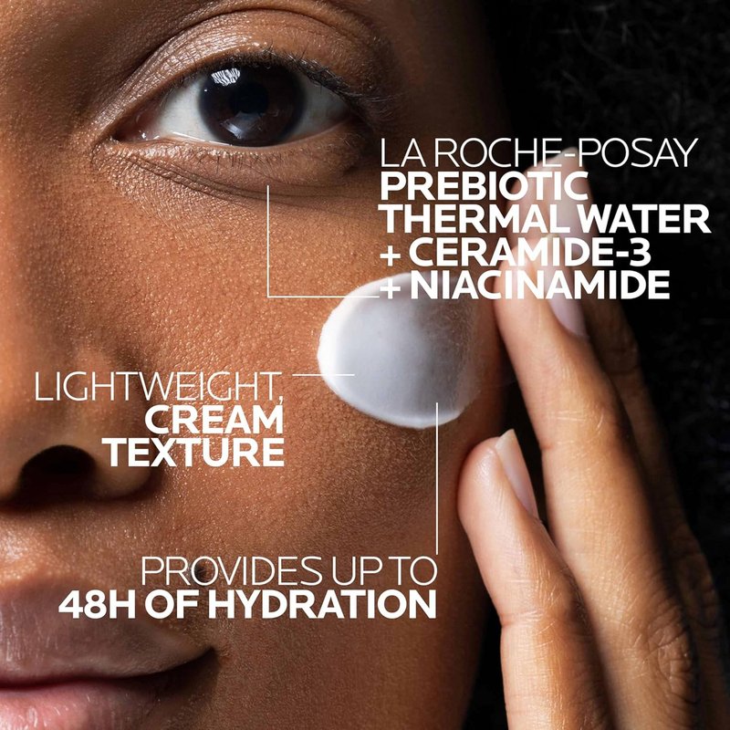 La Roche-Posay Toleriane Purifying Cleanser & Moisturizer Set | Hydrating Hyalu B5 Serum, 3-Piece Skincare Collection