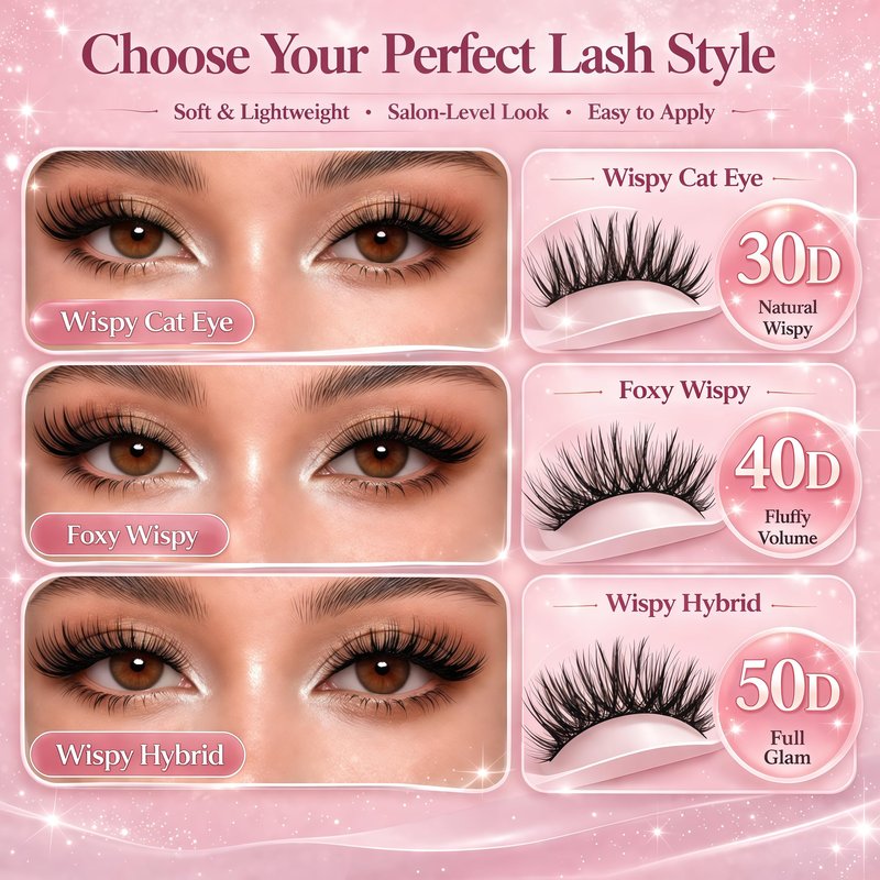 Lash Clusters Kit: Eyelash Clusters Individual Lash Extension Kit 480 Pcs D Curl Fluffy Wispy False Eyelashes Extensions Thin Band with Bond Seal Tweezers Brush