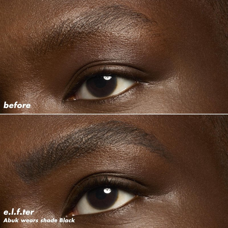 e.l.f. Micro-Fine Brow Pencil, Waterproof Brow Color & Spoolie For Shaping Brows & Creating A Feathered Natural-Looking Finish, Vegan & Cruelty-Free, Black