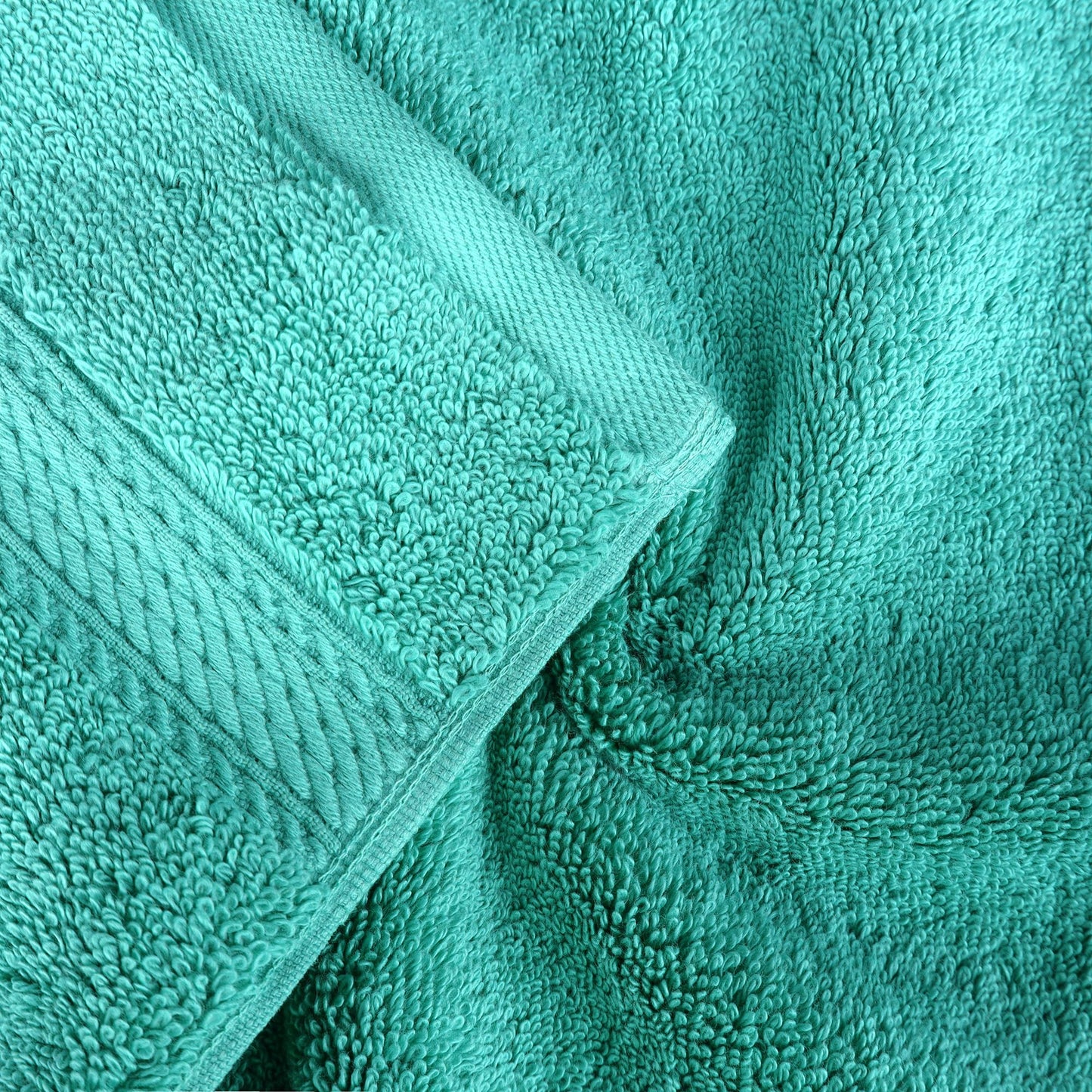 Superior Egyptian Cotton Pile 9 Piece Towel Set, Includes 3 Bath, 3 Hand, 3 Face Towels/Washcloths, Ultra Soft Luxury Towels, Thick Plush Essentials, Guest Bath, Spa, Hotel Bathroom, Turquoise