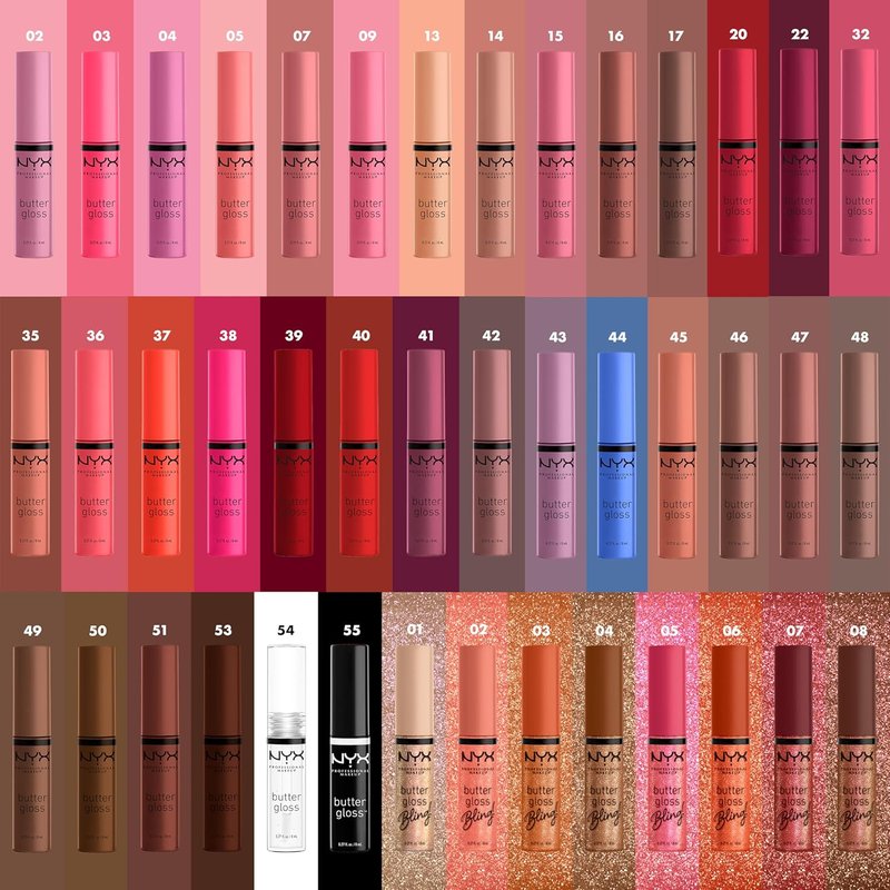 NYX PROFESSIONAL MAKEUP Butter Gloss, Tiramisu Brown | Non-Sticky | Pack of 2