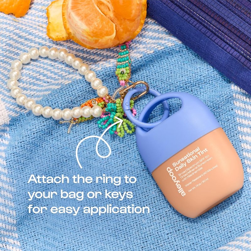 Alleyoop Sunsational Tinted Moisturizer SPF 50 - Hydrating Mineral Face Sunscreen with Jojoba | Vegan & Cruelty-Free (Halo)
