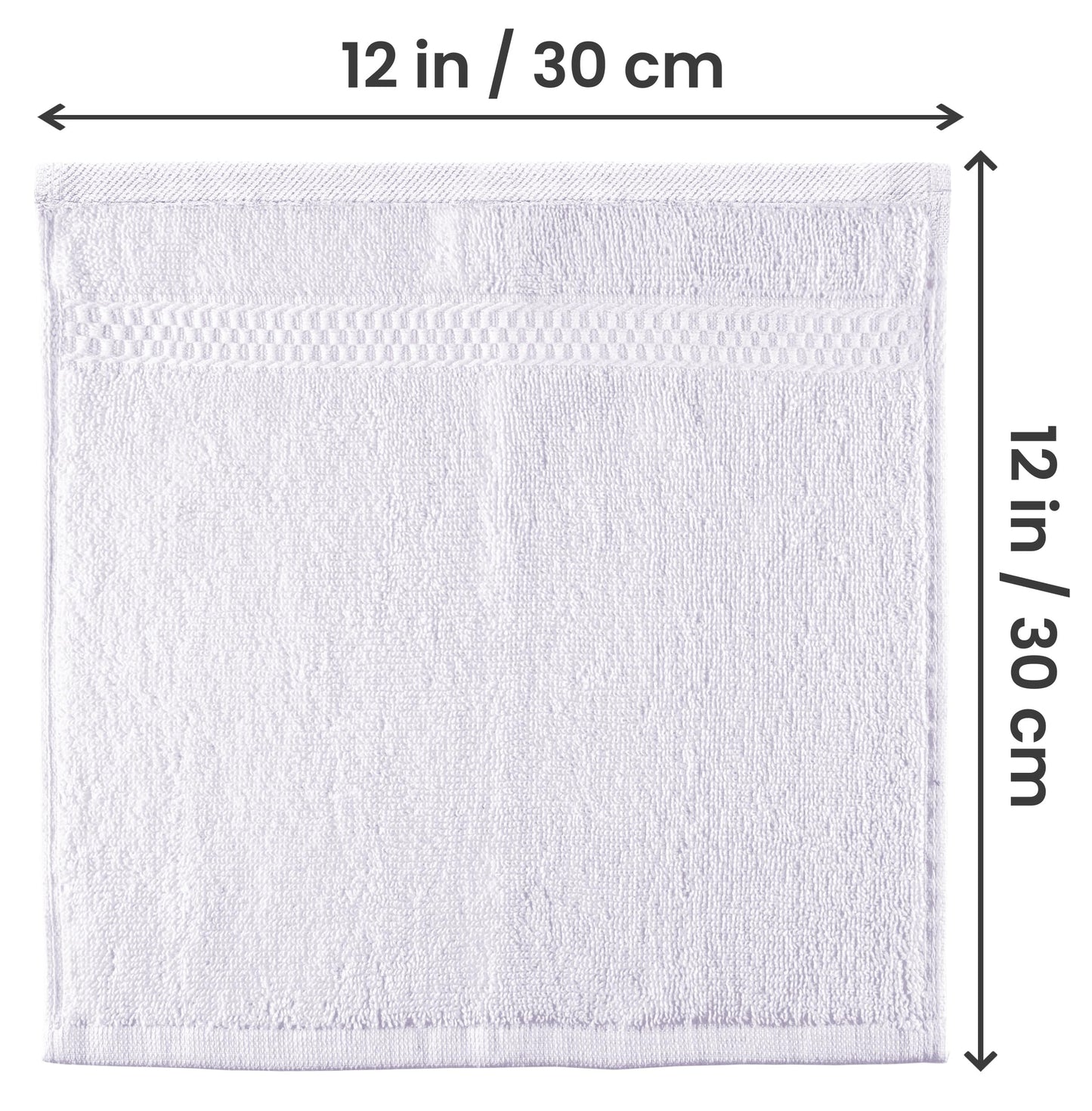 Utopia Towels 12 Pack Premium Wash Cloths Set, 12 by 12 Inches, 100% Cotton Ring Spun, Highly Absorbent and Soft Feel Essential Washcloths for Bathroom, Spa, Gym, and Face, White