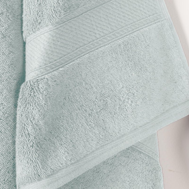 SUPERIOR Egyptian Cotton Plush & Absorbent, Bath Towel Set of 2, Sea Foam