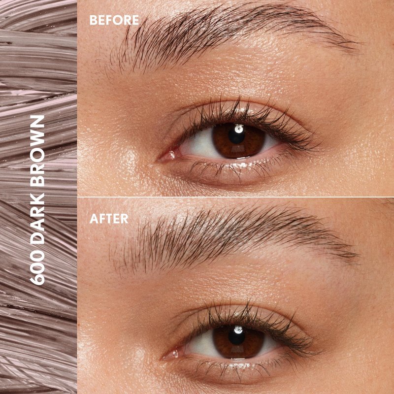 CoverGirl Clean Fresh Brow, 600 Dark Brown, Eyebrow Gel, Long-Lasting, Vegan Formula, Natural Looking, Easy to Apply, Doesn't Smudge, 0.18oz