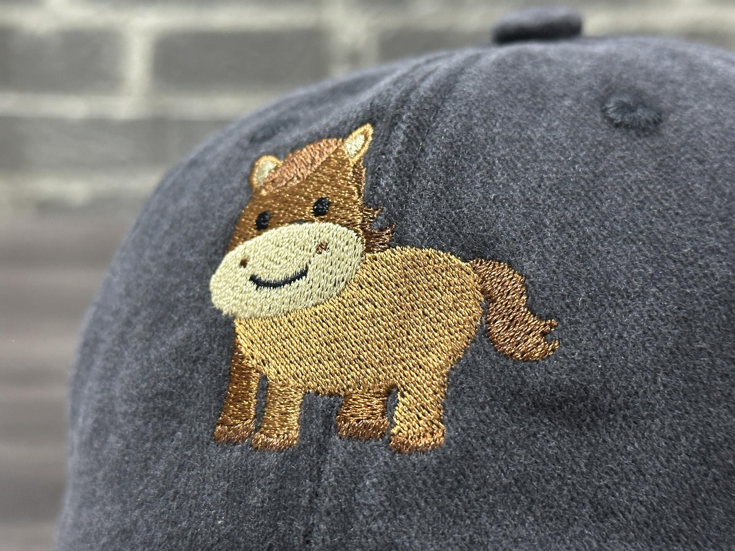 Horpe Horse Gift for Kid, Pony Lovers Baseball Cap, Farm Animal Lover Hat for Boys and Girls, Adjustable Embroidered Present for Zoo Trips and Birthday Party