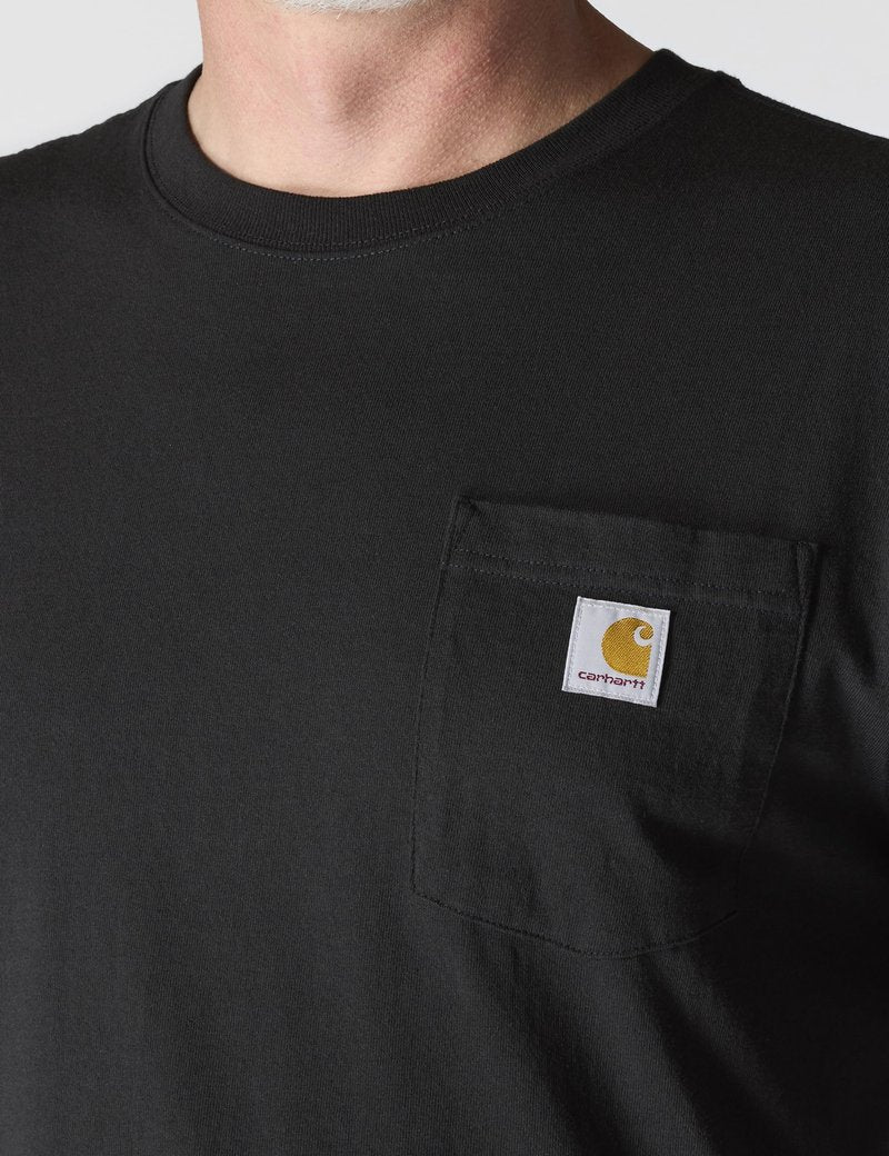 Carhartt Men's Iconic K87 Pocket T-Shirt, Black, Large
