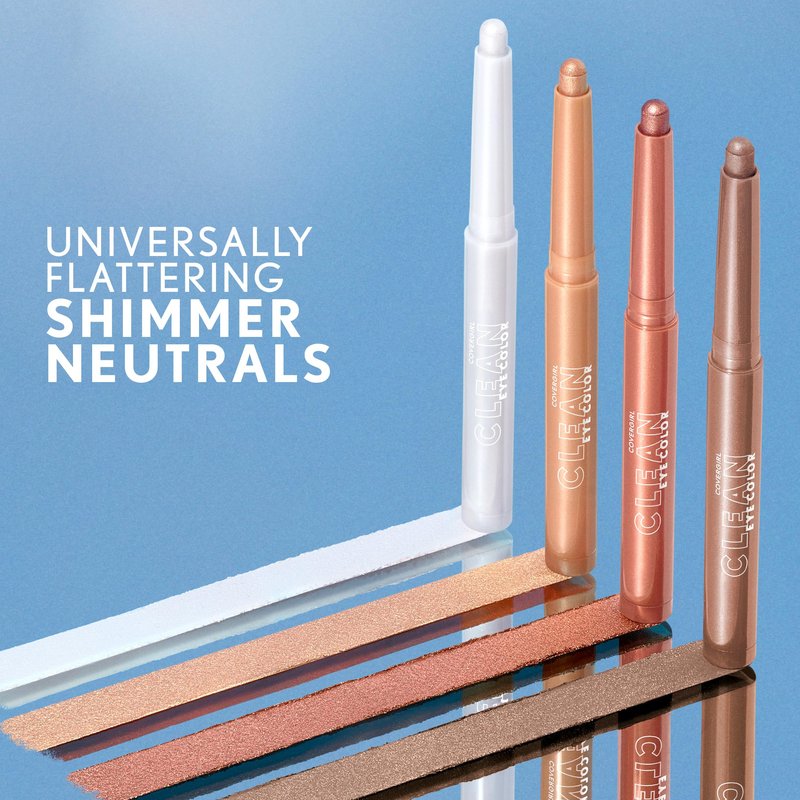 CoverGirl Clean Eye Color, Icy Frost, Eyeshadow Sticks, Ultra Creamy Formula, Lightweight, Buildable Formula, Lasts All Day, Smudge-Proof, 0.05oz