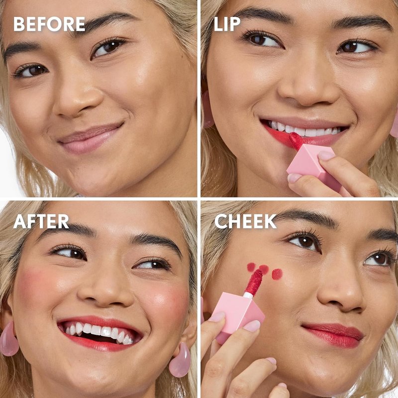 COVERGIRL Clean Fresh Jelly Water Tint - Hydrating Lip & Cheek Tint, Transfer-Proof | 60 Berry Wiggle (Violet Plum)