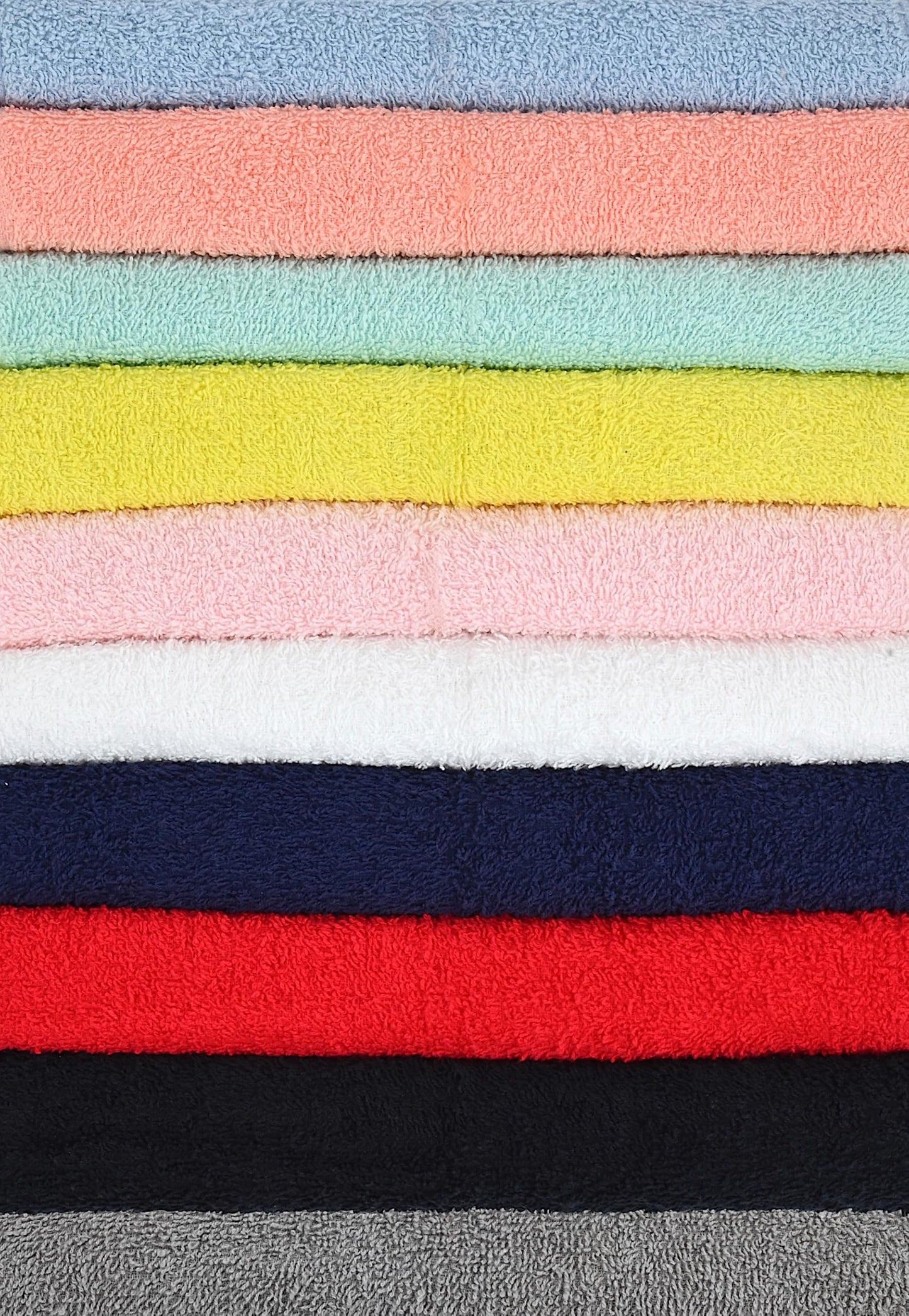 Crystal Ridge Cotton Wash Cloths 10 Pack - Washcloths for Showering, Face and Body, Soft and Highly Absorbent Multipurpose Towels for Bathroom, Kitchen, Spa and Gym - Wash Rags 12 x12 (Pastel)