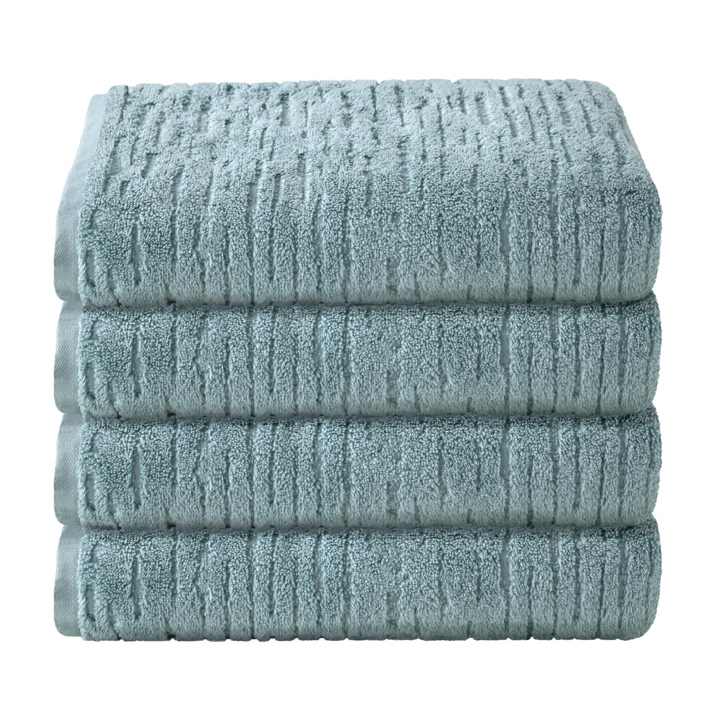 SKL Home CloudSoft Cotton Luxury 4 Pc Bath Towel Set, Teal