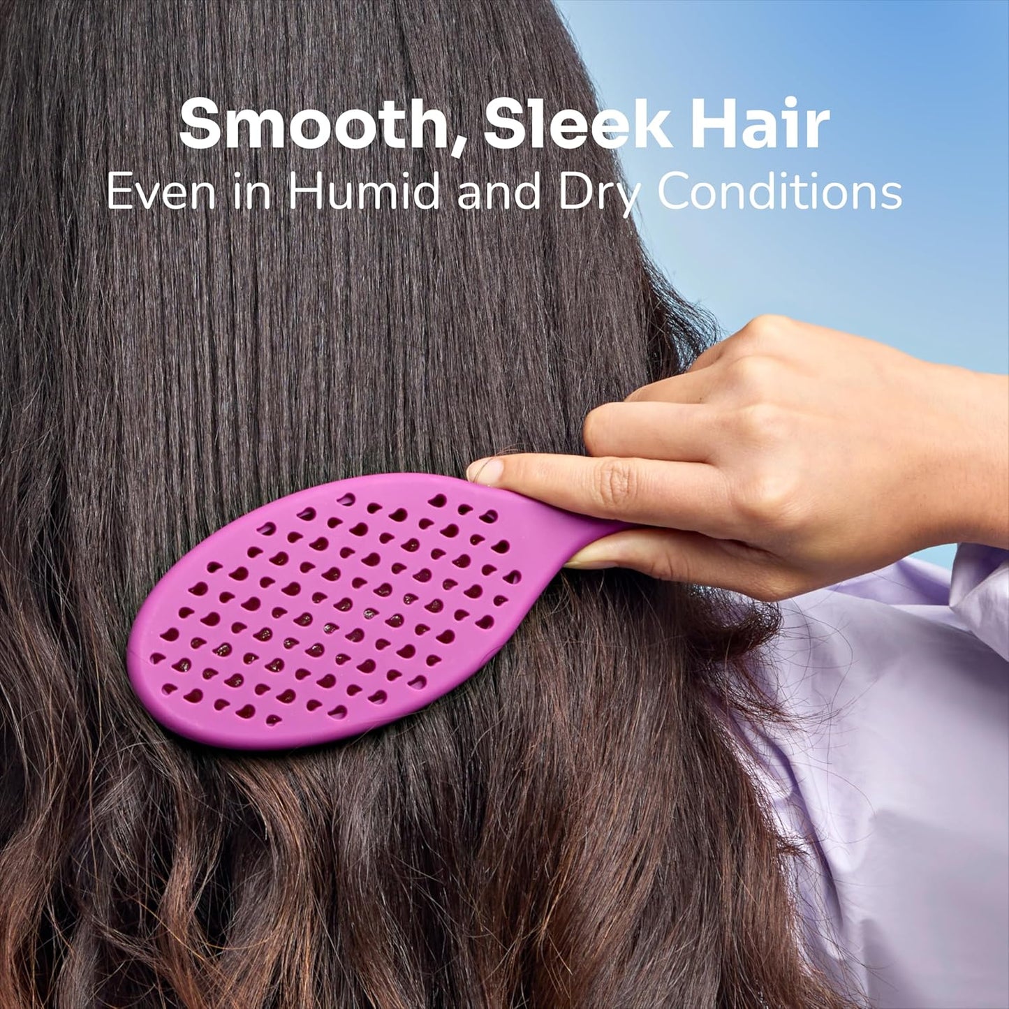 Wet Brush Frizz-Free Detangler Brush - Ionic Technology for Smooth, Frizz Control | Purple, All Hair Types