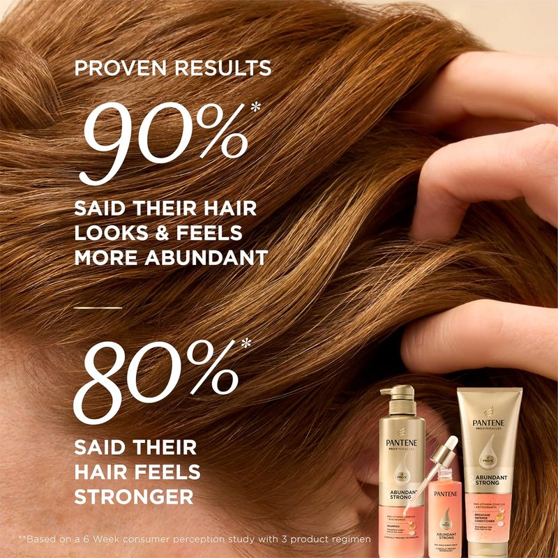 Pantene Abundant & Strong Conditioner - Strengthens Hair from Root to Tip | 8 oz