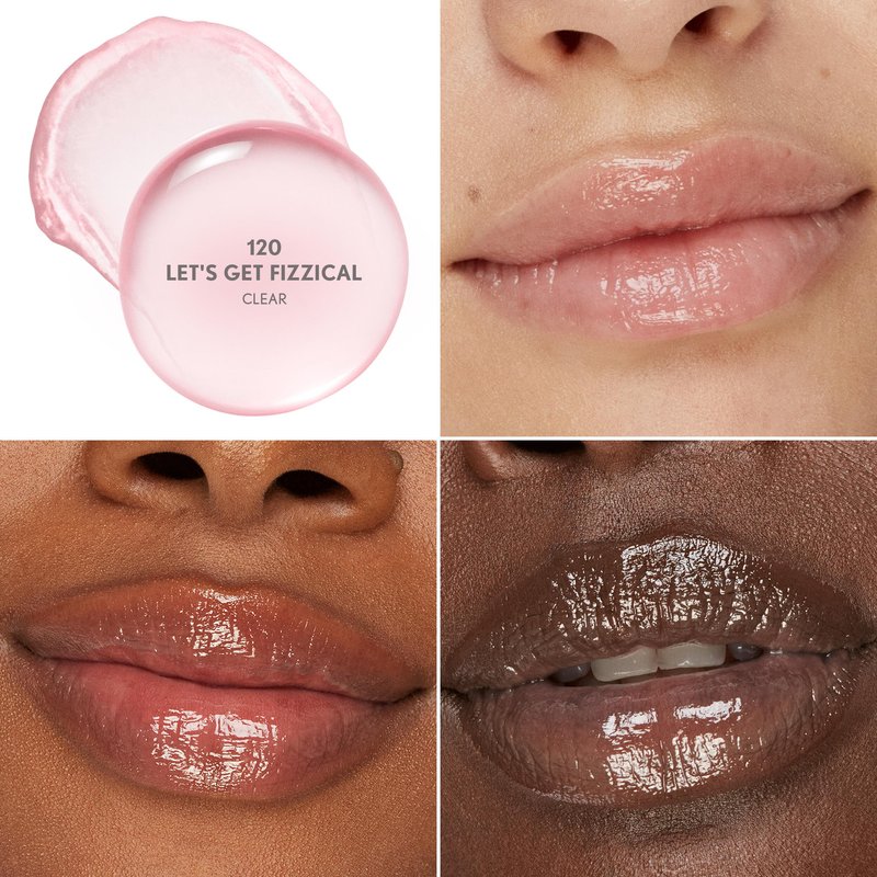 COVERGIRL Clean Fresh Yummy Big Oil Stick, Flavored Lip Oil, Dewy Finish, Non-Greasy - 120 Let’s Get Fizzical (Clear)