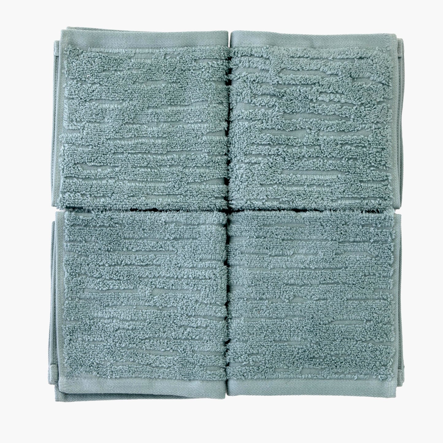 SKL Home CloudSoft Cotton Luxury 4 Pc Wash Set for Bath & Gift, Teal
