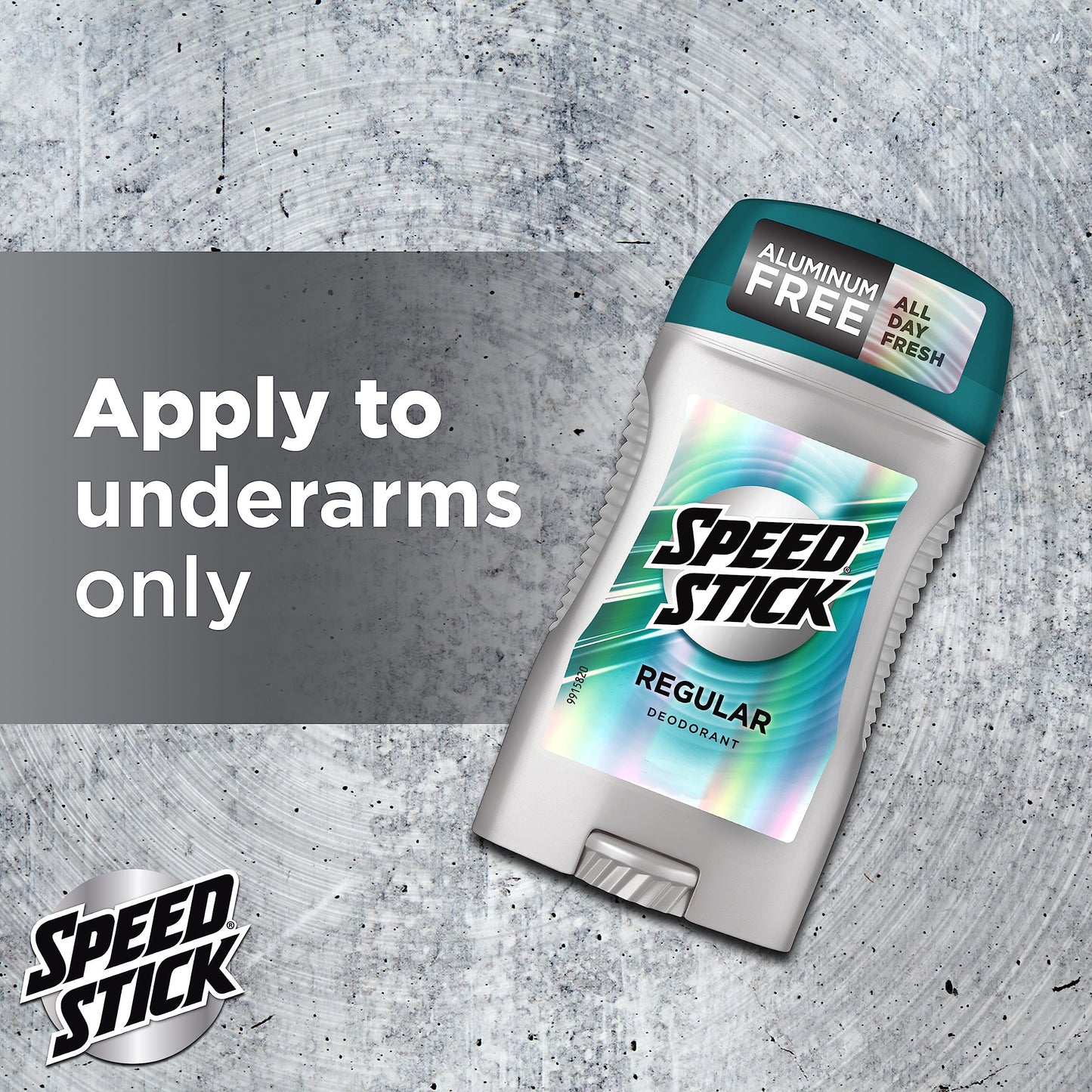 Speed Stick Deodorant for Men, Aluminum Free, Regular - 3 Ounce (4 Pack)