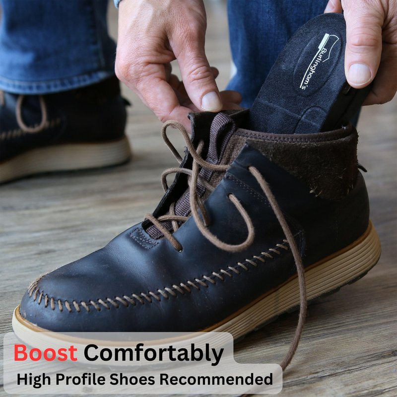 Shoe Lifts for Men and Women | Elevated, Cushioned Heel Inserts and Arch Support Insoles | Lifted, Supportive Comfort | and Breathable (2.75" Height) Black