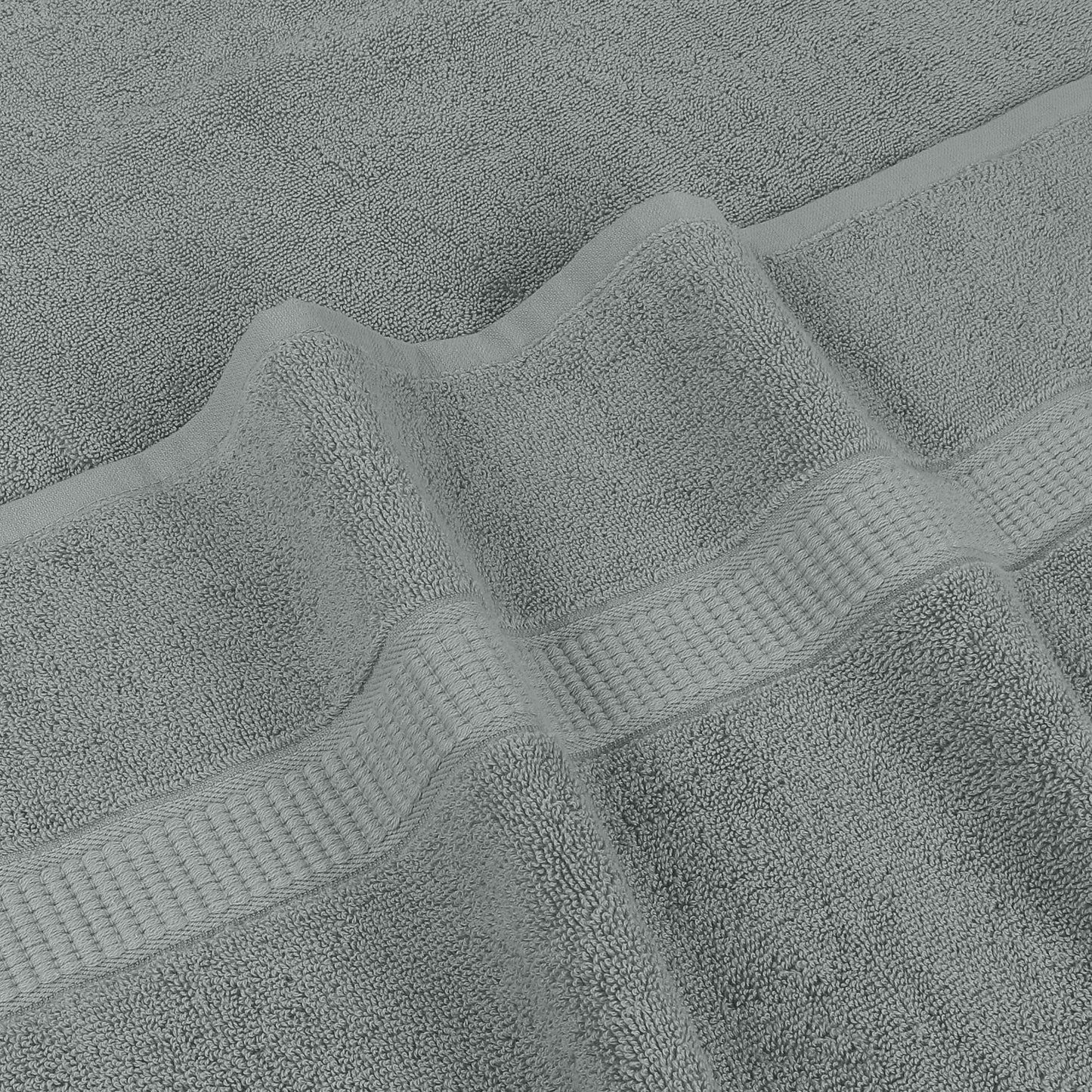 Utopia Towels Luxurious Jumbo Bath Sheet 2 Piece, 600 GSM, 35 by 70 Inches, 100% Ring Spun Cotton, Highly Absorbent and Quick Dry Extra Large Bath Towel, Super Soft Towel, Cool Grey
