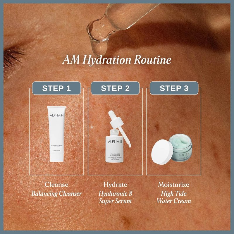 Alpha-H Hyaluronic 8 Super Serum - Deep Hydration & Plumper Skin | Lightweight Daily Face Serum (25ml)