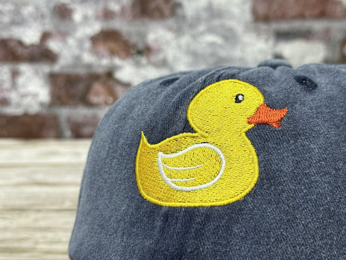 Hepandy Embroidered Duck Hat for Children, Gifts for Boys Girl, Navy Adjustable Baseball Cap, Dad Hat Snapback Cap for Kids Child