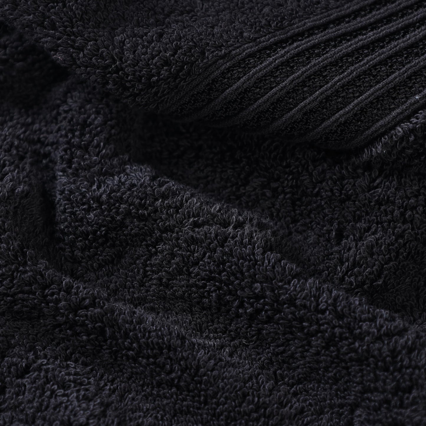 Superior Egyptian Cotton 10-Piece Face Towel Set , Small Towels For Facial, Spa, Quick Dry, Absorbent Towels, Bathroom Accessories, Guest Bath, Home Essentials, Washcloth, Airbnb, Black