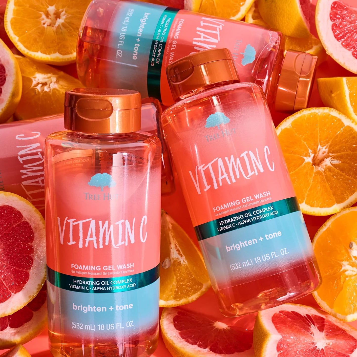 Tree Hut Vitamin C Body Wash - Gently Cleanses & Brightens Skin | 18 Fl Oz