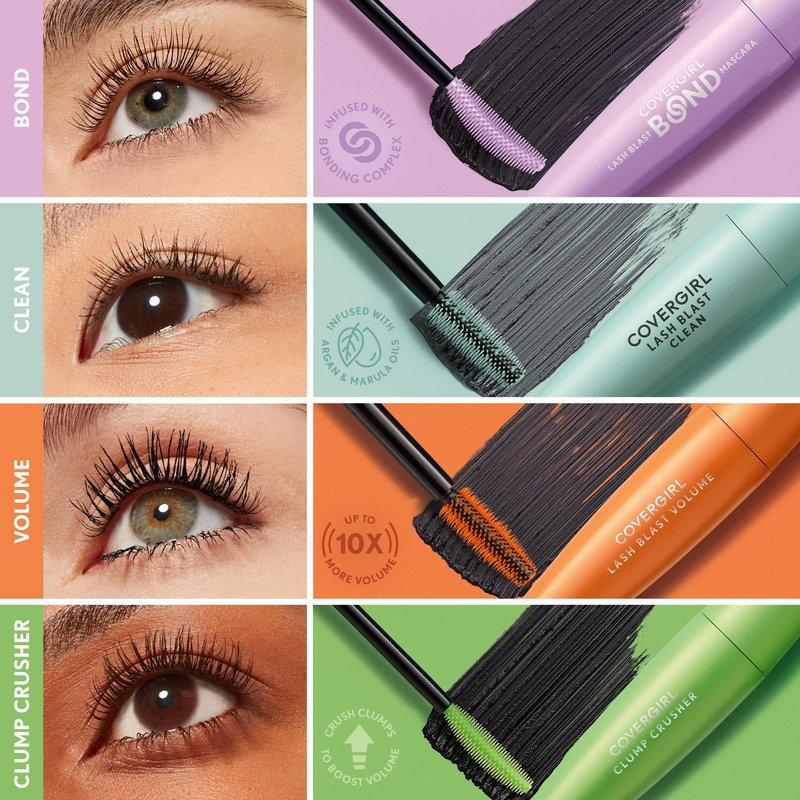 COVERGIRL Lash Blast Volume Mascara, Long-Wearing, Smudge-Proof, Cruelty Free - Brown (Pack of 1)