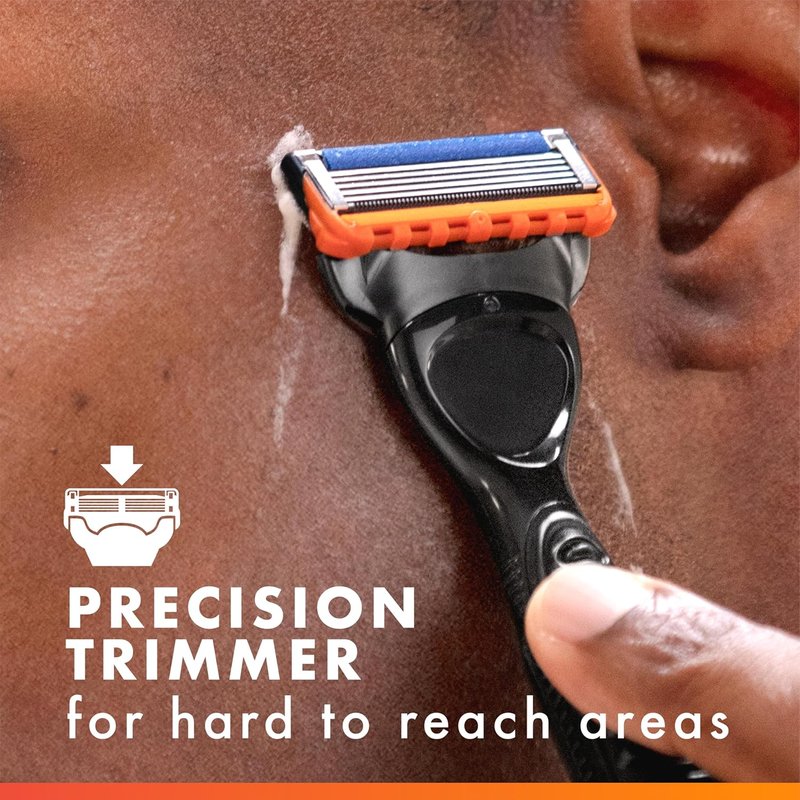 Gillette Fusion5 Power Razor Refills - 5-Blade System with Precision Trimmer, 6 Count