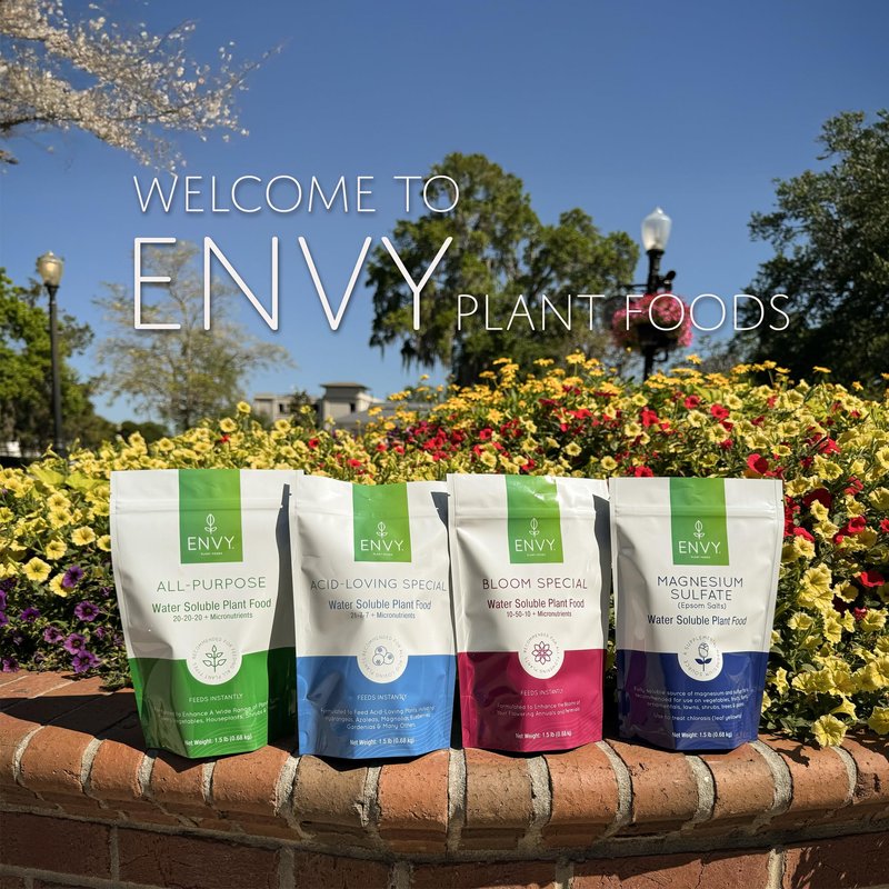 ENVY Organic Magnesium Sulfate Plant Food - Water Soluble Epsom Salts | Fertilizer for Roses, Flowers, Shrubs, Vegetables and Trees (1.5 lbs)