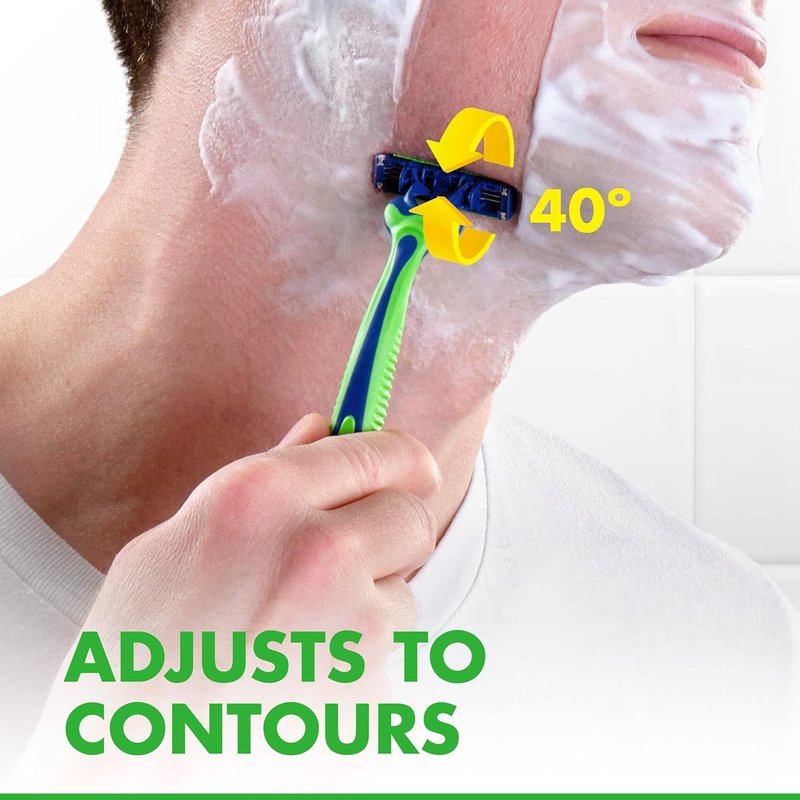 Gillette Sensor3 Sensitive Disposable Razors - 4 Pack for Gentle Shaving Comfort