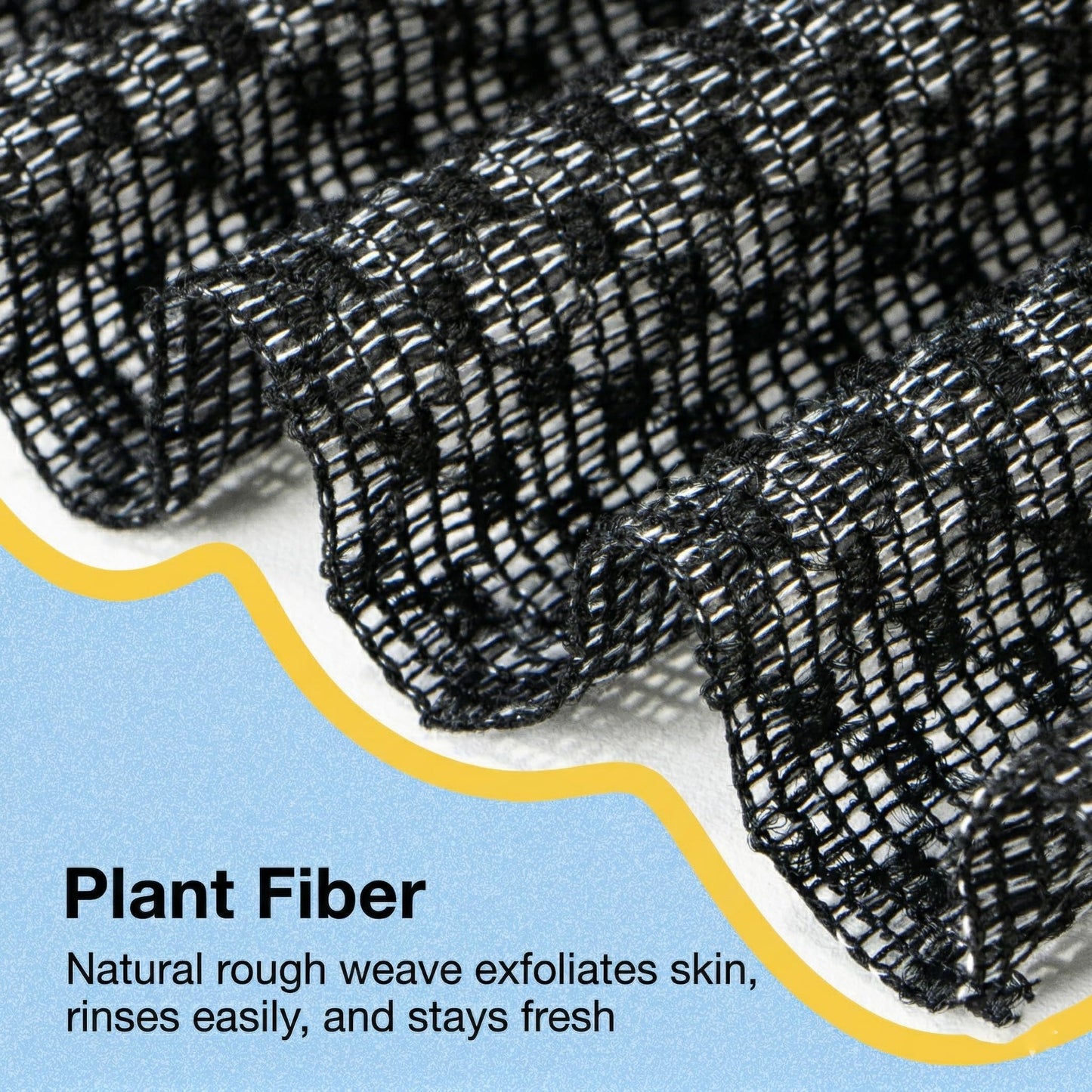 2 Pack Exfoliating Washcloth Towels - Exfoliating Body Scrubber Exfoliator, Back Scrubber for Use in Shower Bath, Japanese & Korean Scrub Wash Cloths, Loofah Lufa Sponge Washer for Women Men