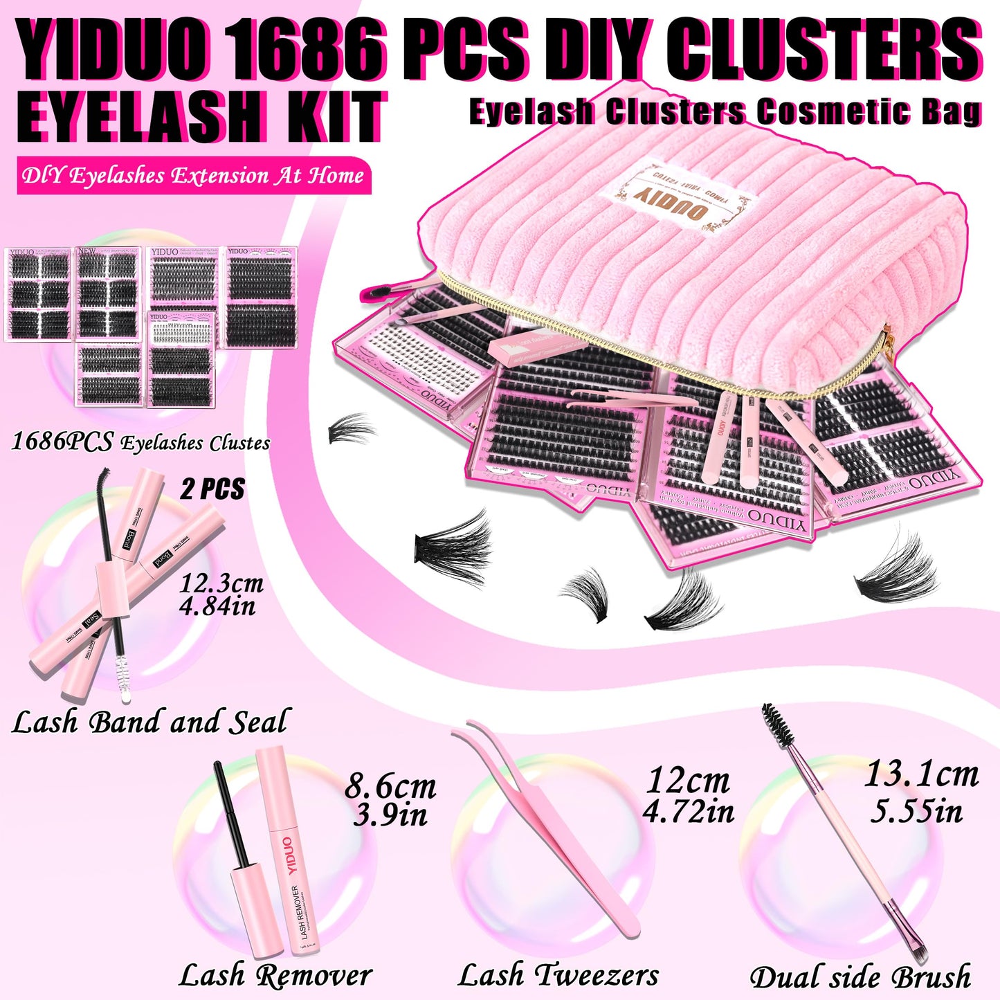 YIDUO Volume Lash Clusters Kit