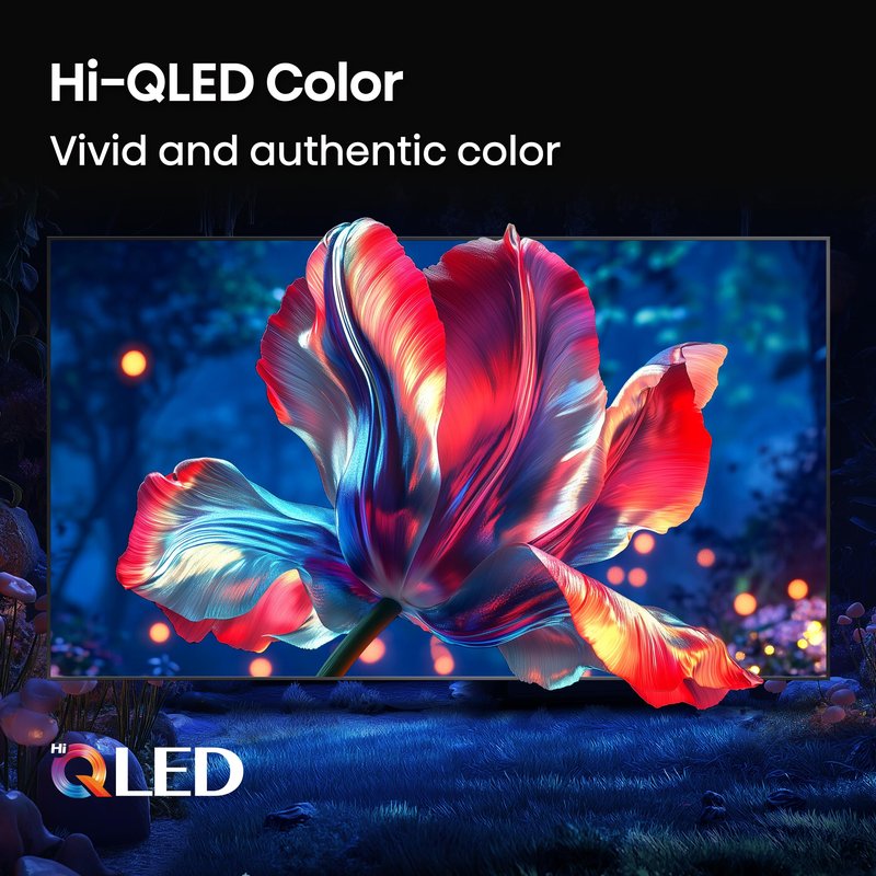 Hisense 55" E6 Cinema Series Hi-QLED 4K UHD Smart Fire TV (55E6QF, 2025 Model) - AI Light Sensor, Dolby Vision · Atmos, Voice Remote with Alexa, Motion Rate 120, HDR 10+ Adaptive, Game Mode Plus