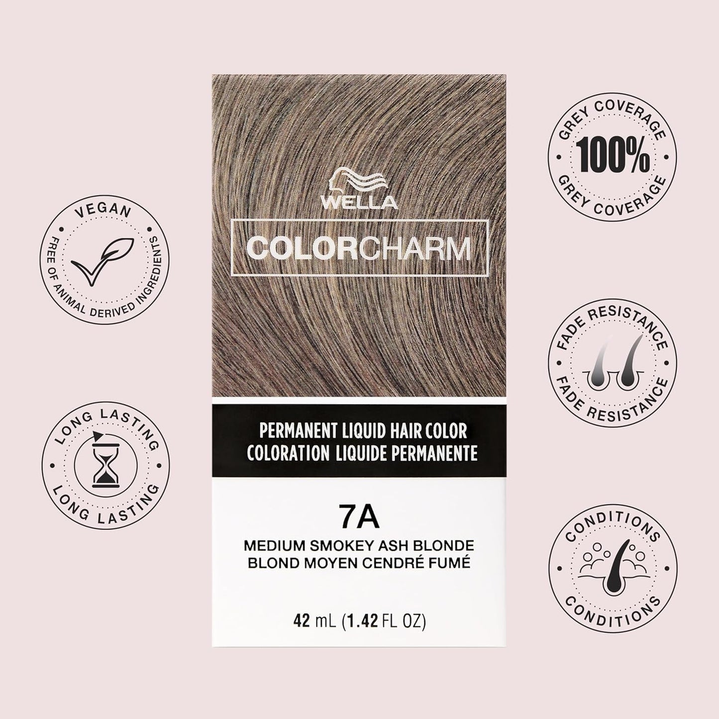 WELLA Color Charm Permanent Hair Color - Ash Blonde for Effective Gray Coverage