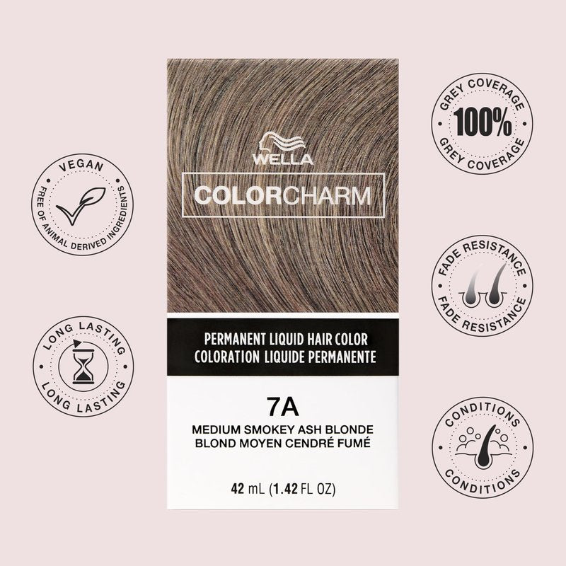 COLORCHARM Permanent Liquid Hair Color | 6RG Light Copper | Up to 100% Gray Coverage | 1.42 Fl Oz