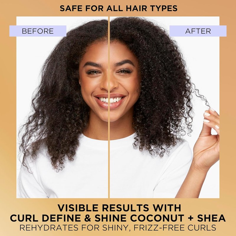 Pantene Pro-V Curl Define & Shine Shampoo - Coconut & Shea, Sulfate-Free, 13.5 FL OZ