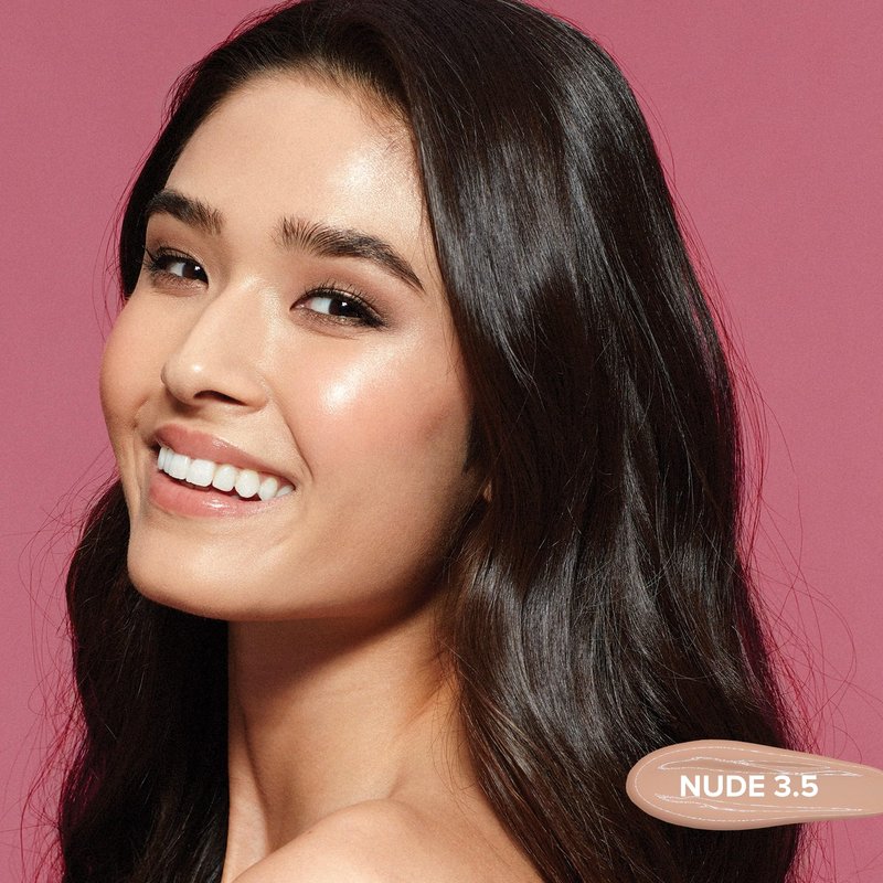 Nudestix Tinted Cover Liquid Foundation – Lightweight, Buildable Coverage for a Natural Radiant Finish | Hydrating Formula with 18 Botanical Extracts | Clean, Vegan Makeup, Shade: Nude 3.5