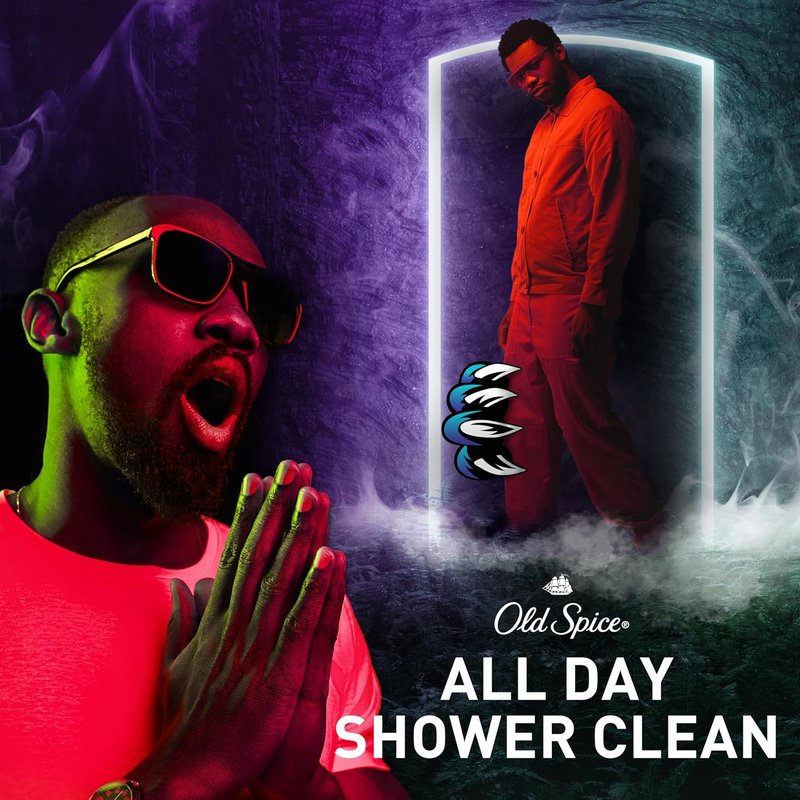 Old Spice Body Wash for Men - 3X Defense, 24/7 Fresh Scent, NightPanther, 33.4 oz