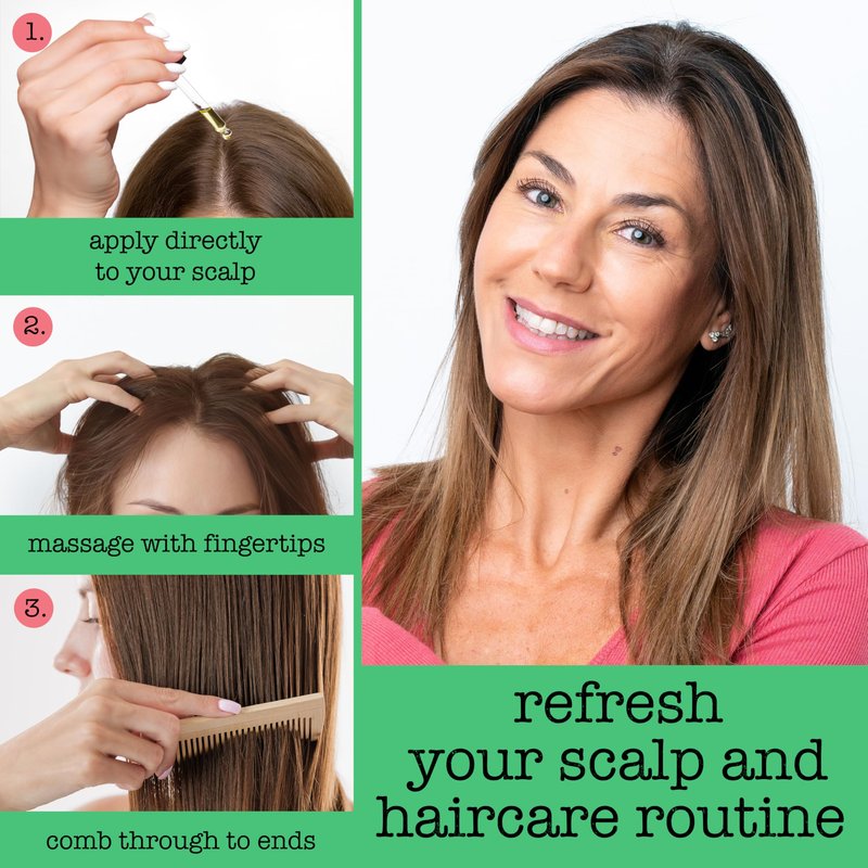 SAUCE BEAUTY Hair Oil, Rosemary Mint with Biotin (3 Fl Oz) Helps Promote Hair Growth & Rejuvenation, Scalp Oil for Thicker, Stronger Hair, No Parabens