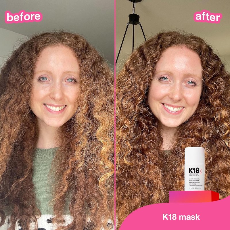 K18 Leave-In Hair Mask - Molecular Repair for Dry, Frizzy Hair | Reverse Damage in 4 Minutes