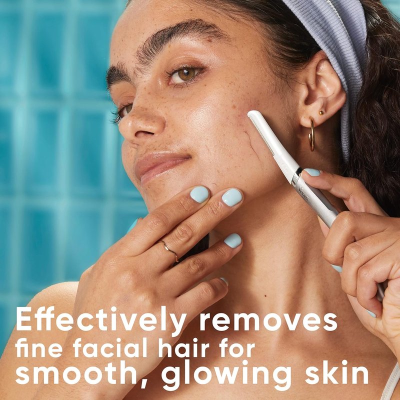 Gillette Venus Facial Razor - Exfoliating Dermaplaning Tool for Smooth Skin | 5 Replaceable Blade Refills