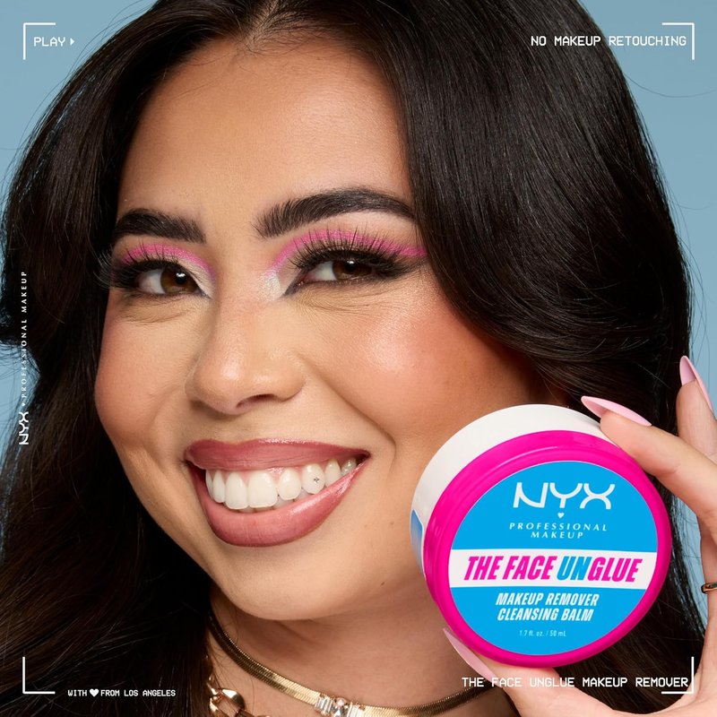 NYX Professional Makeup Face Unglue Cleansing Balm - Hydrating Makeup Remover with Shea Butter & Jojoba Oil for 24HR Moisture